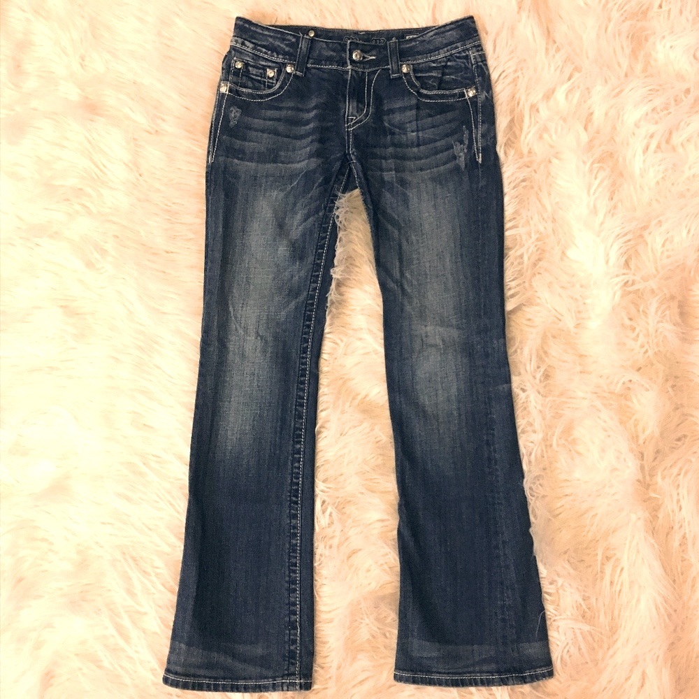 Miss Me Boot Cut Jeans (Size: 27)